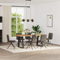 Eetkamerstoelen 6 st imitatiesuède donkergrijs