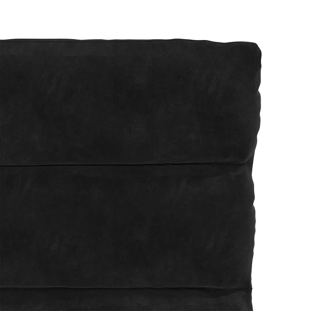 Eetkamerstoelen 6 st fluweel zwart