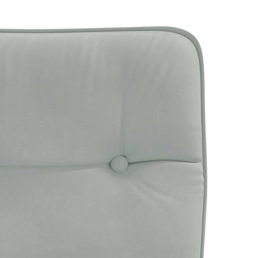 Eetkamerstoelen 6 st fluweel lichtgrijs