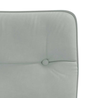 Eetkamerstoelen 6 st fluweel lichtgrijs