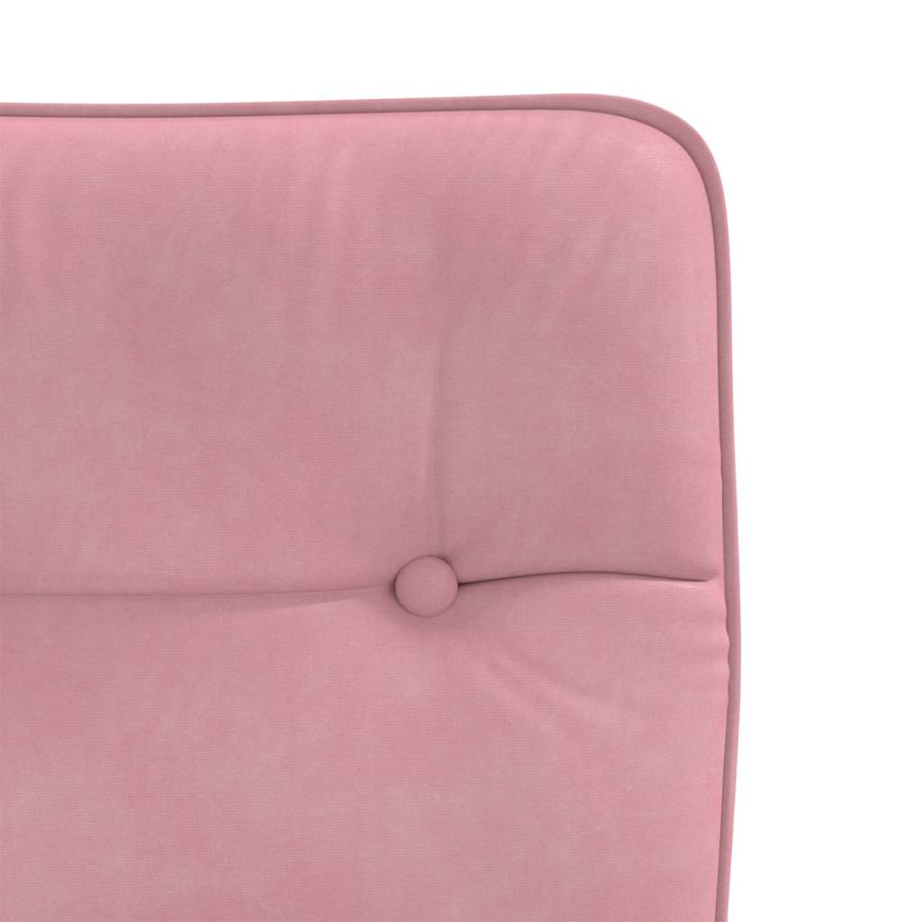 Eetkamerstoelen 6 st fluweel roze