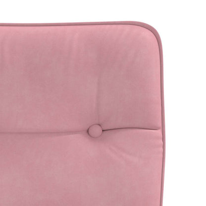Eetkamerstoelen 6 st fluweel roze