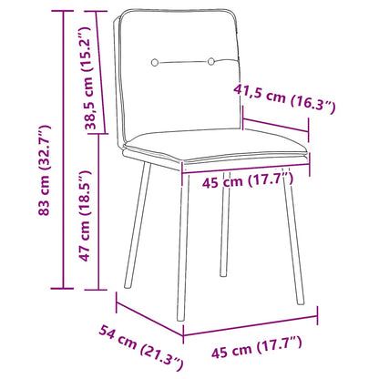 Eetkamerstoelen 6 st fluweel zwart