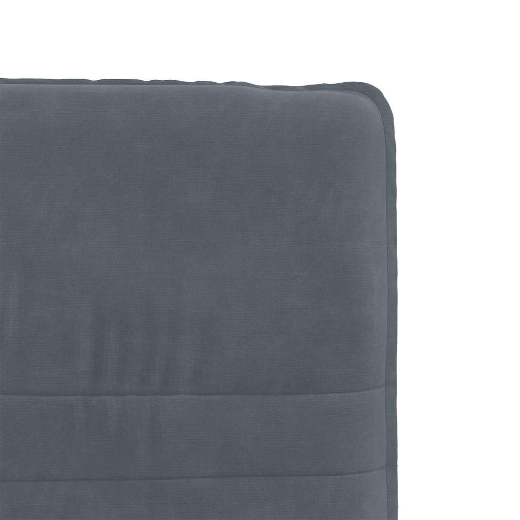 Eetkamerstoelen 6 st fluweel donkergrijs