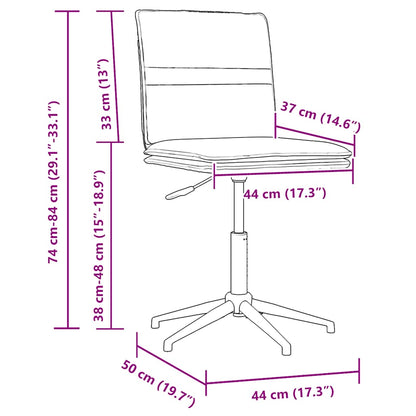 Eetkamerstoelen 6 st fluweel donkergrijs