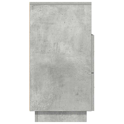 Nachtkastjes 2 st met 2 lades 36x36x68 cm betongrijs