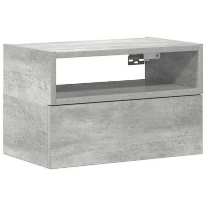 Nachtkastje wandgemonteerd 45x26x28,5 cm betongrijs