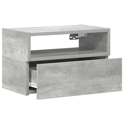 Nachtkastje wandgemonteerd 45x26x28,5 cm betongrijs