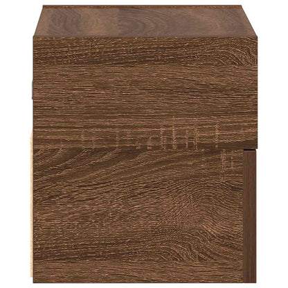 Nachtkastje wandgemonteerd 45x26x28,5 cm bruin eikenkleur