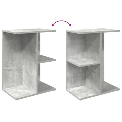 Nachtkastje 46,5x29x61 cm bewerkt hout betongrijs