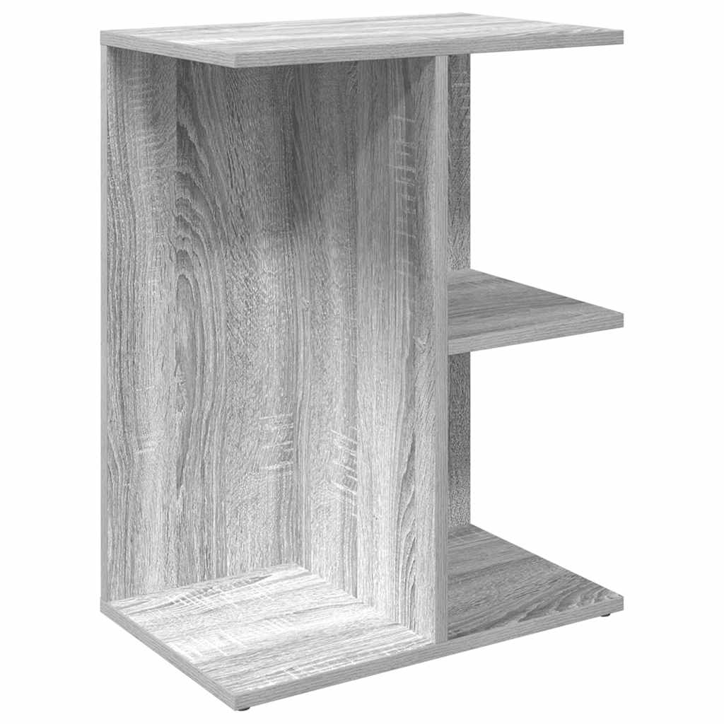 Nachtkastje 46,5x29x61 cm bewerkt hout grijs sonoma eikenkleur