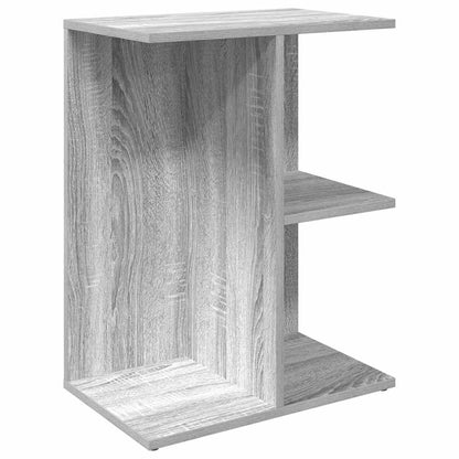 Nachtkastje 46,5x29x61 cm bewerkt hout grijs sonoma eikenkleur