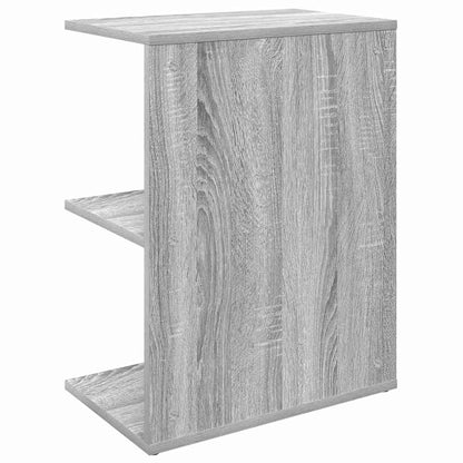 Nachtkastje 46,5x29x61 cm bewerkt hout grijs sonoma eikenkleur