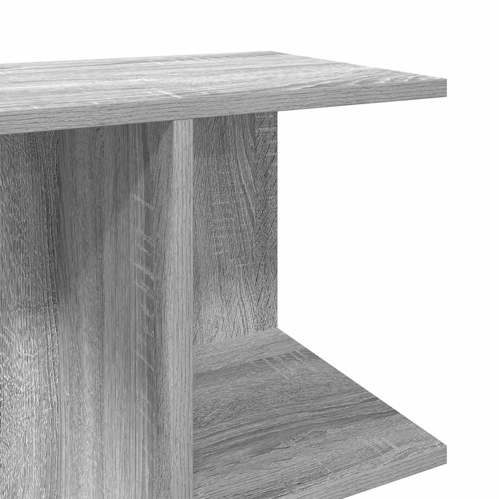 Nachtkastje 46,5x29x61 cm bewerkt hout grijs sonoma eikenkleur
