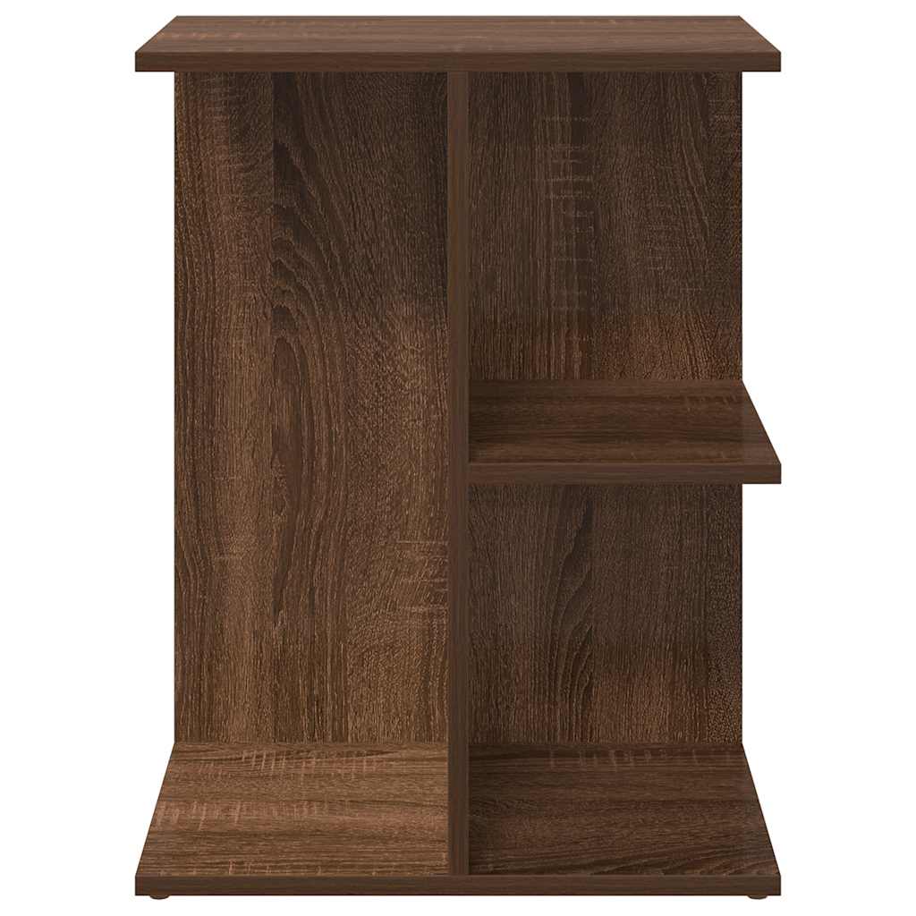 Nachtkastje 46,5x29x61 cm bewerkt hout bruin eikenkleur