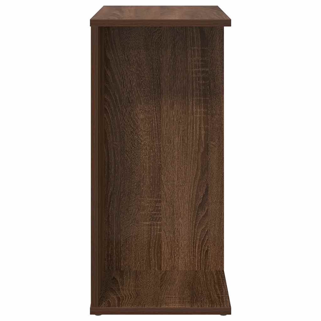 Nachtkastje 46,5x29x61 cm bewerkt hout bruin eikenkleur