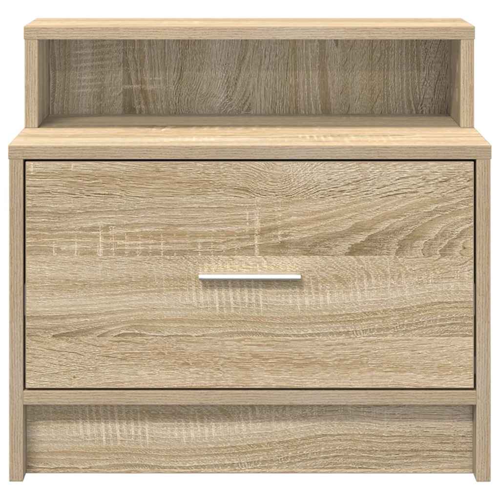 Nachtkastjes 2 st met lade 51x31x47 cm sonoma eikenkleurig