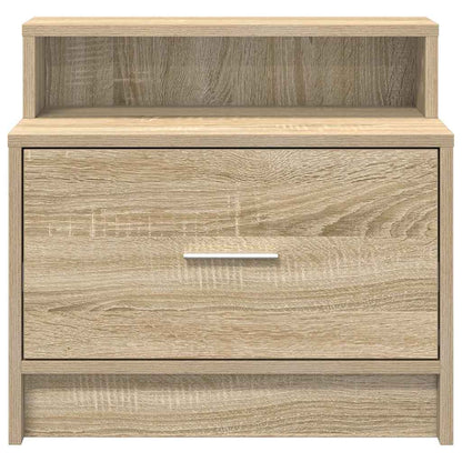 Nachtkastjes 2 st met lade 51x31x47 cm sonoma eikenkleurig