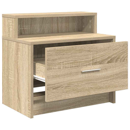 Nachtkastjes 2 st met lade 51x31x47 cm sonoma eikenkleurig