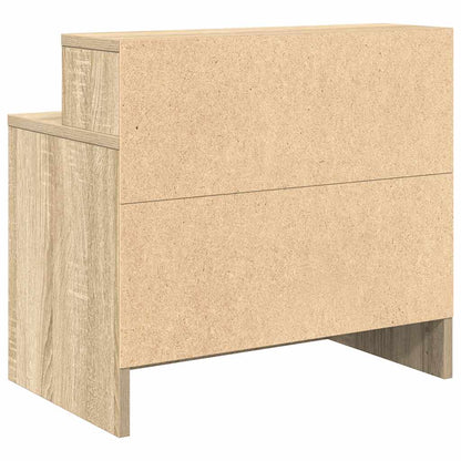 Nachtkastjes 2 st met lade 51x31x47 cm sonoma eikenkleurig