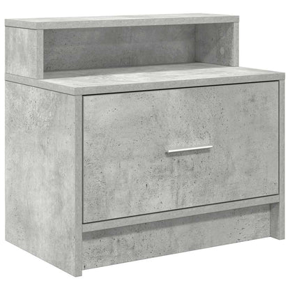 Nachtkastjes 2 st met lade 51x31x47 cm betongrijs
