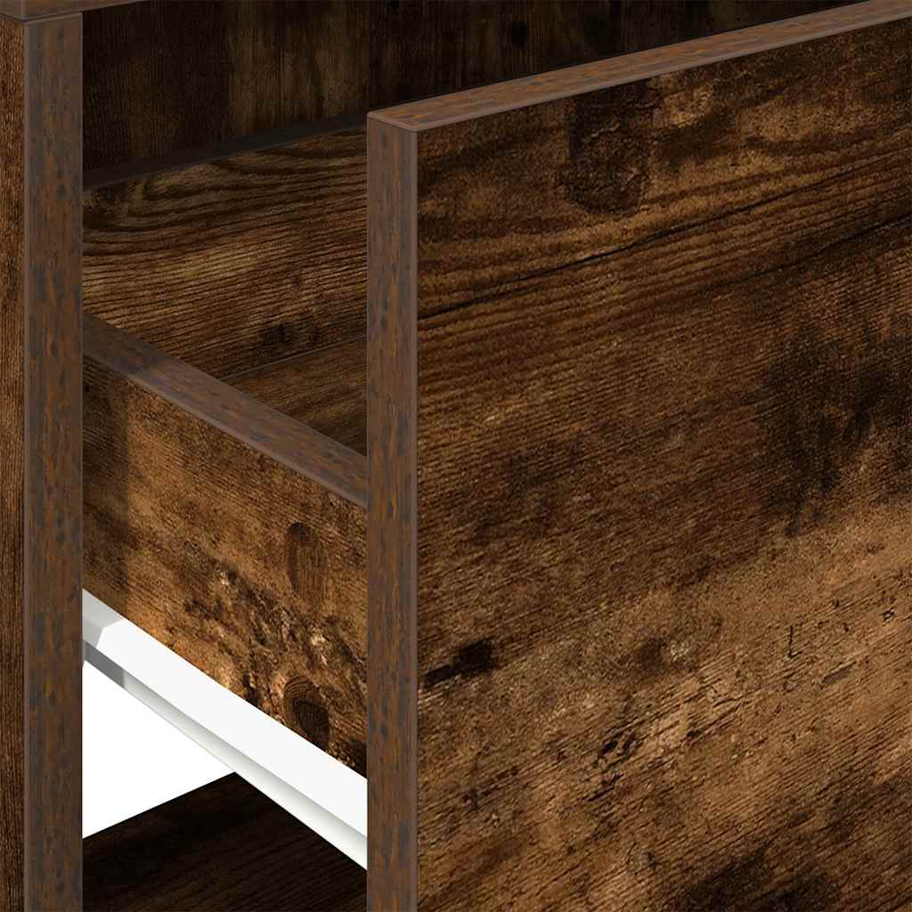 Nachtkastjes 2 st met lade 51x31x47 cm gerookt eikenkleurig