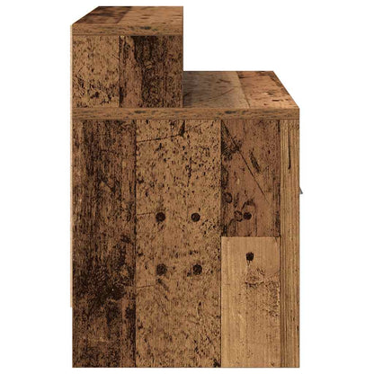 Nachtkastjes 2 st met lade 51x31x47 cm oud houtkleurig