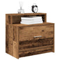 Nachtkastjes 2 st met lade 51x31x47 cm oud houtkleurig