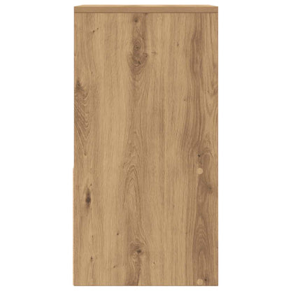 Nachtkastjes 2 st met lade 35x34x66,5cm artisanaal eikenkleurig