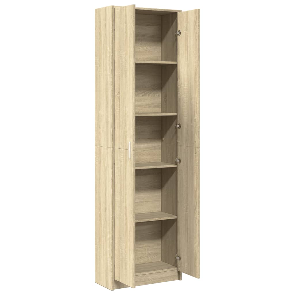Gangkast 55x25x189 cm spaanplaat sonoma eikenkleurig