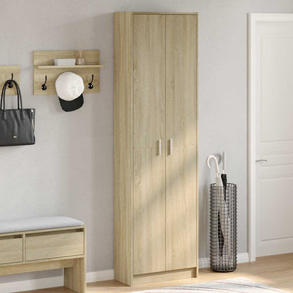 Gangkast 55x25x189 cm spaanplaat sonoma eikenkleurig