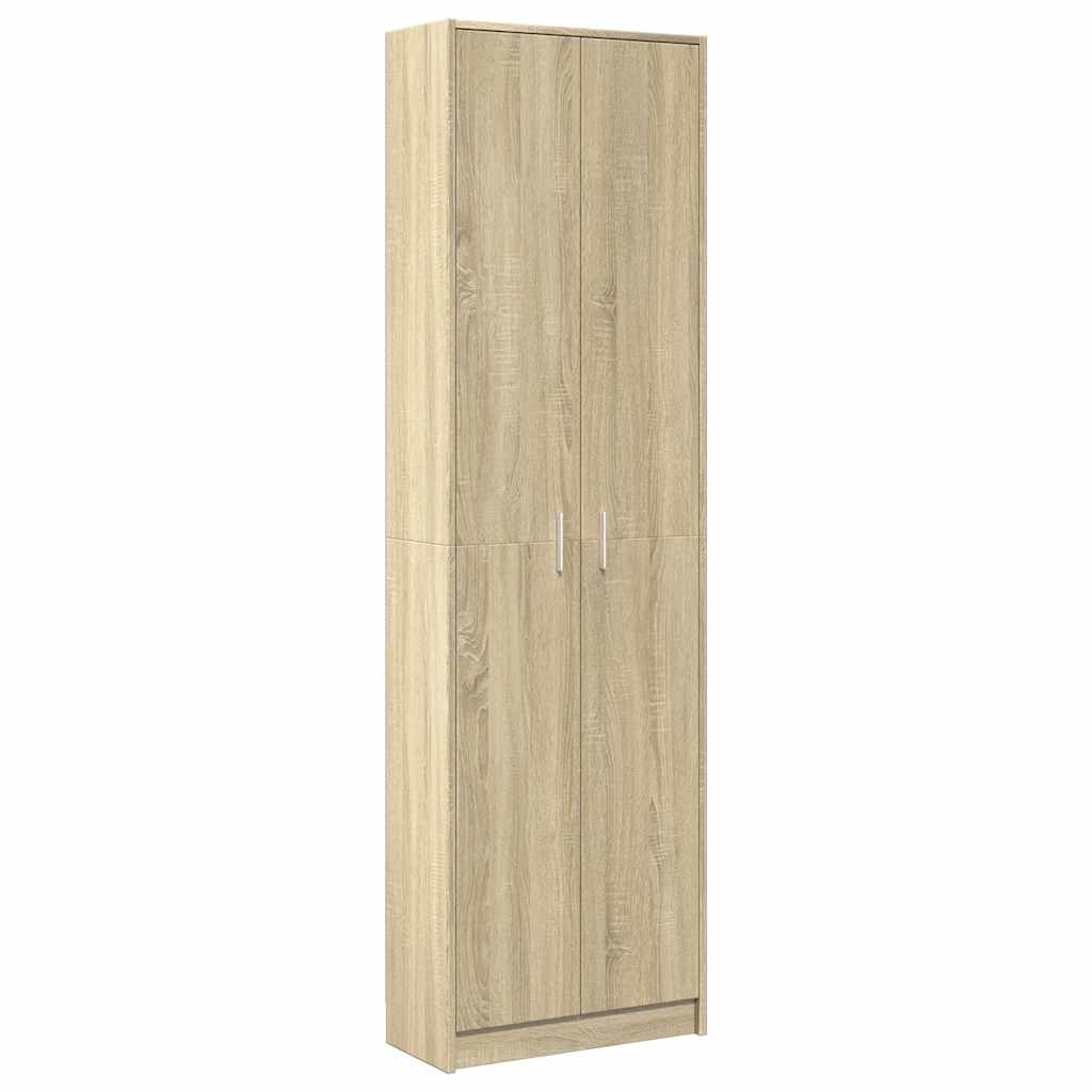 Gangkast 55x25x189 cm spaanplaat sonoma eikenkleurig