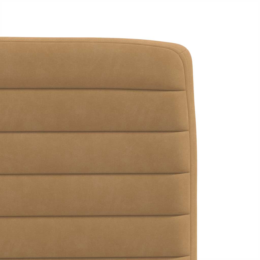 Eetkamerstoelen 2 st fluweel bruin