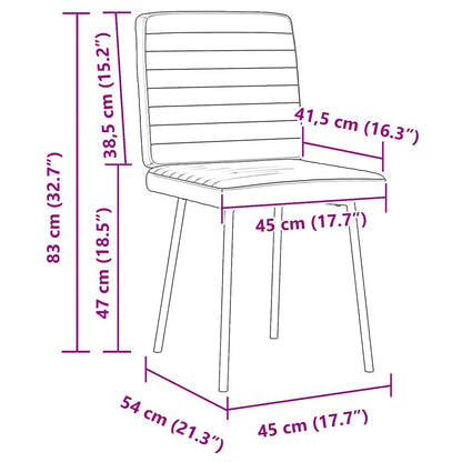 Eetkamerstoelen 2 st kunstleer wit