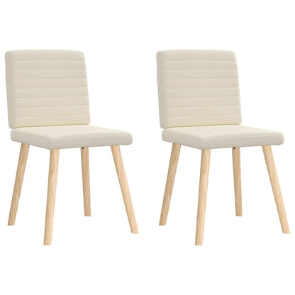 Eetkamerstoelen 2 st linnen
