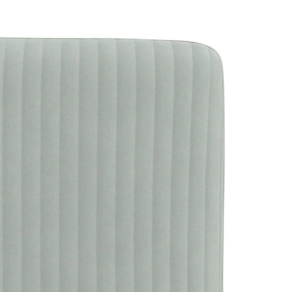 Eetkamerstoelen 2 st fluweel lichtgrijs