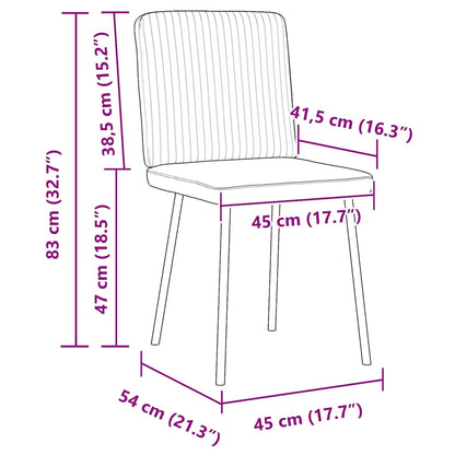 Eetkamerstoelen 2 st fluweel lichtgrijs