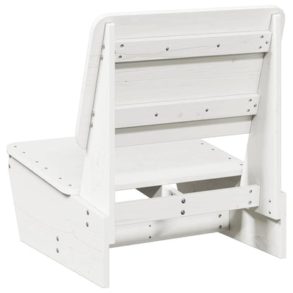 Tuinstoel 60x64x70,5 cm massief grenenhout wit
