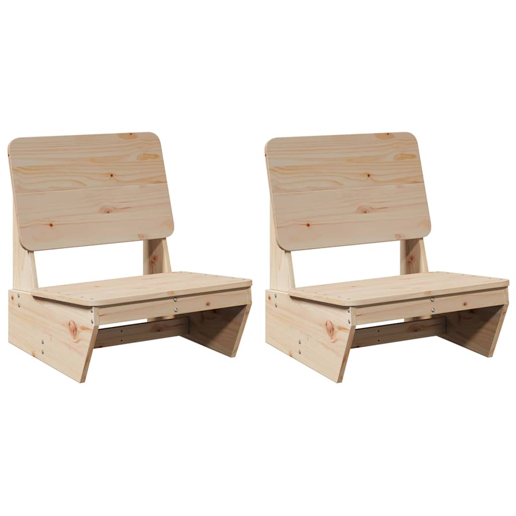 Tuinstoelen 2 st 60x64x70,5 cm massief grenenhout