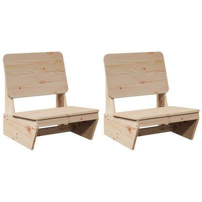 Tuinstoelen 2 st 60x64x70,5 cm massief grenenhout