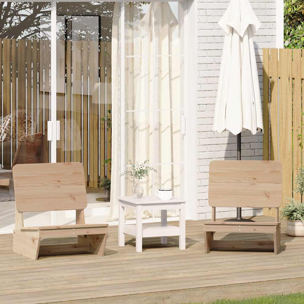 Tuinstoelen 2 st 60x64x70,5 cm massief grenenhout