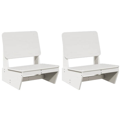 Tuinstoelen 2 st 60x64x70,5 cm massief grenenhout wit