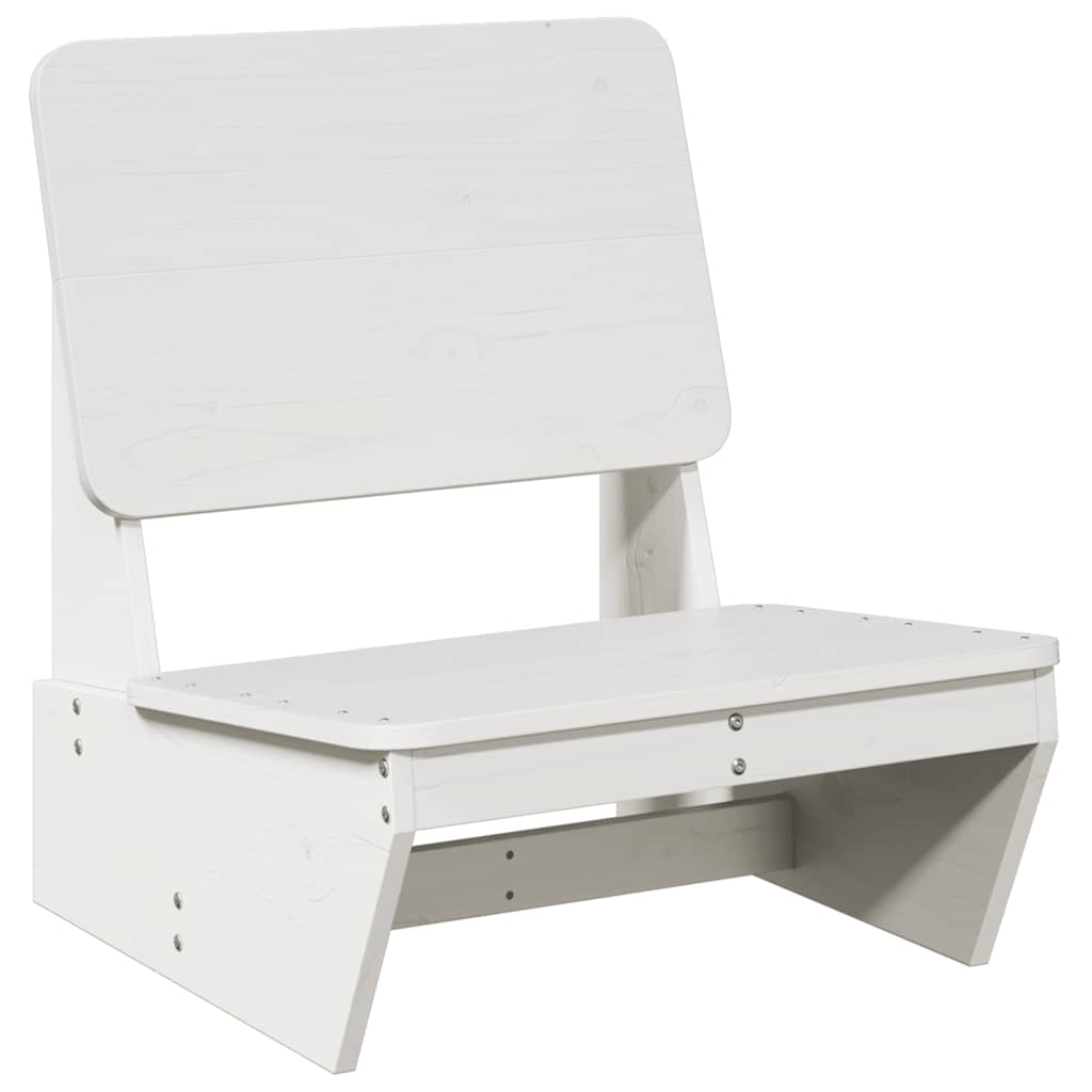 Tuinstoelen 2 st 60x64x70,5 cm massief grenenhout wit