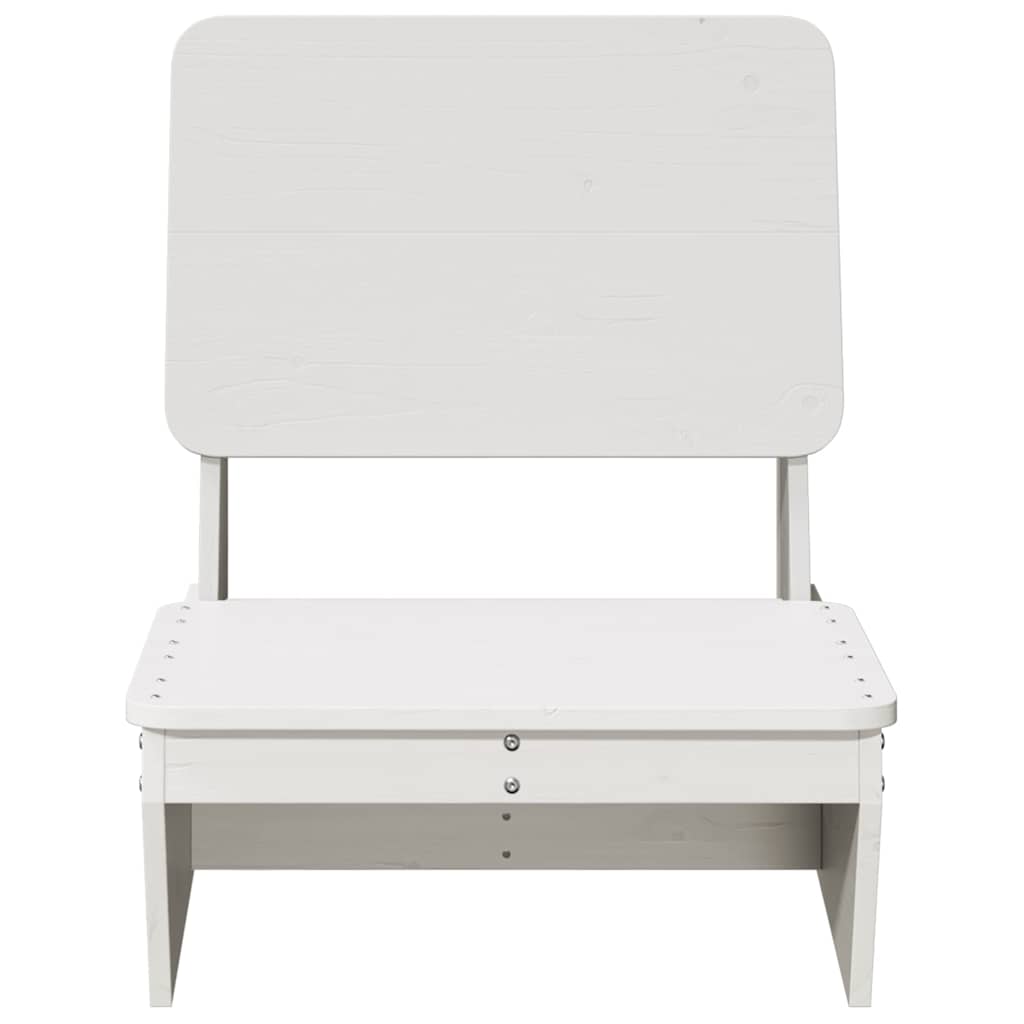 Tuinstoelen 2 st 60x64x70,5 cm massief grenenhout wit