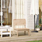 Tuinstoel 60x52,5x72 cm massief grenenhout