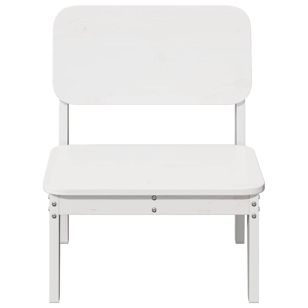 Tuinstoel 60x52,5x72 cm massief grenenhout wit
