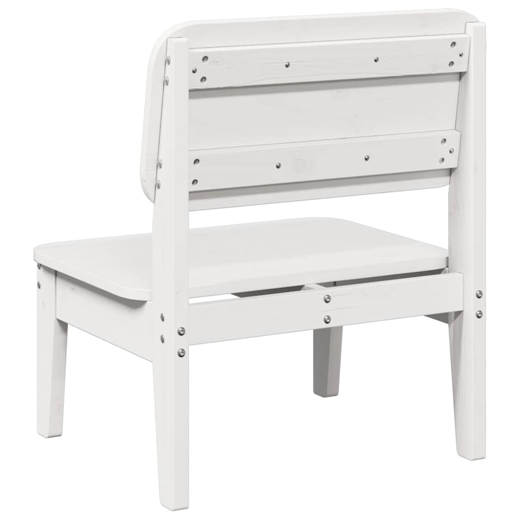 Tuinstoel 60x52,5x72 cm massief grenenhout wit