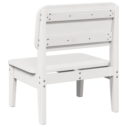 Tuinstoel 60x52,5x72 cm massief grenenhout wit