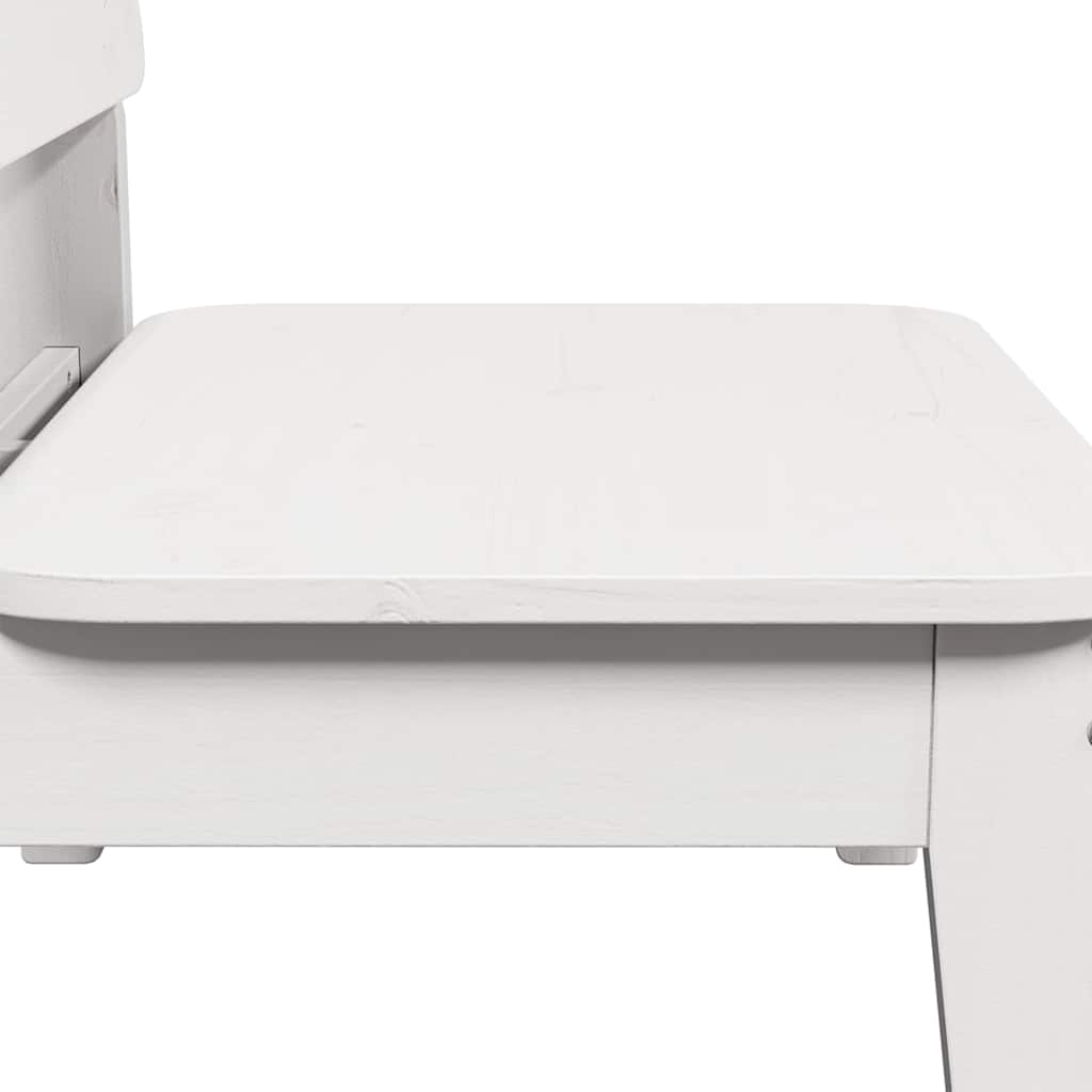 Tuinstoel 60x52,5x72 cm massief grenenhout wit