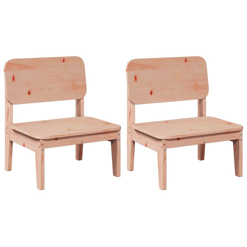 Tuinstoelen 2 st 60x52,5x72 cm massief douglashout